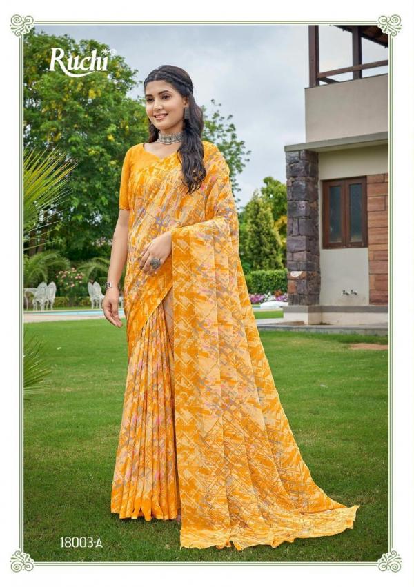 Ruchi Star Chiffon 83 Casual Wear Chiffon Saree Collection